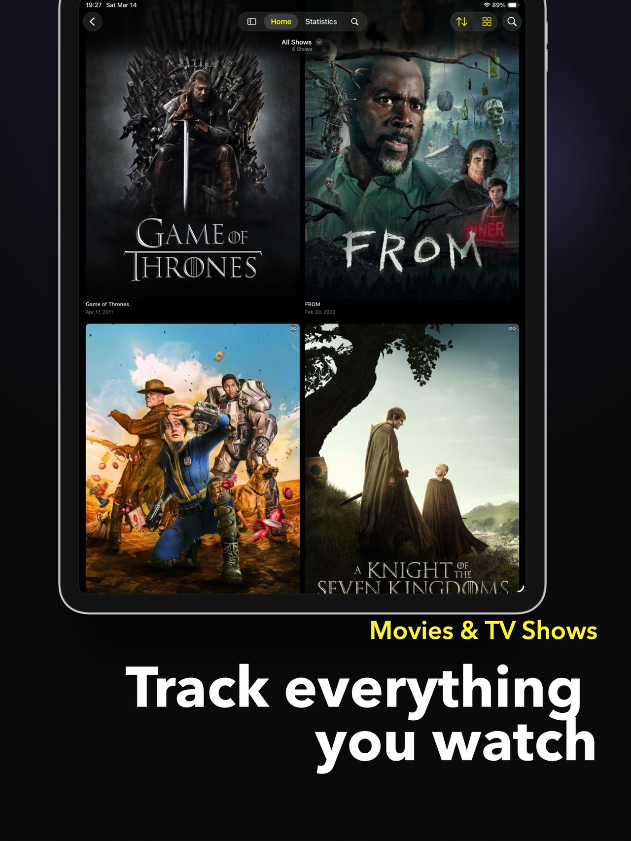 Movies & TV Time - Cinephile iPad screenshot 1