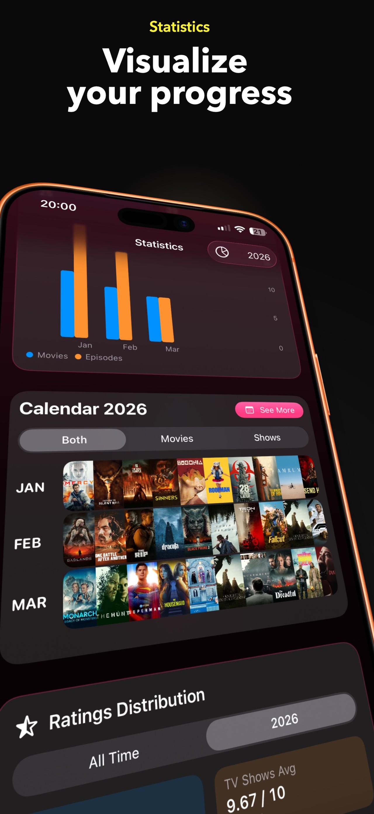 Movies & TV Time - Cinephile iPhone screenshot 2