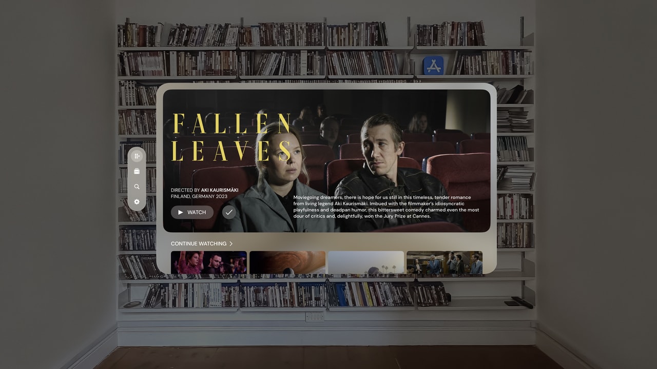 MUBI: Stream Great Cinema Apple Vision screenshot 1