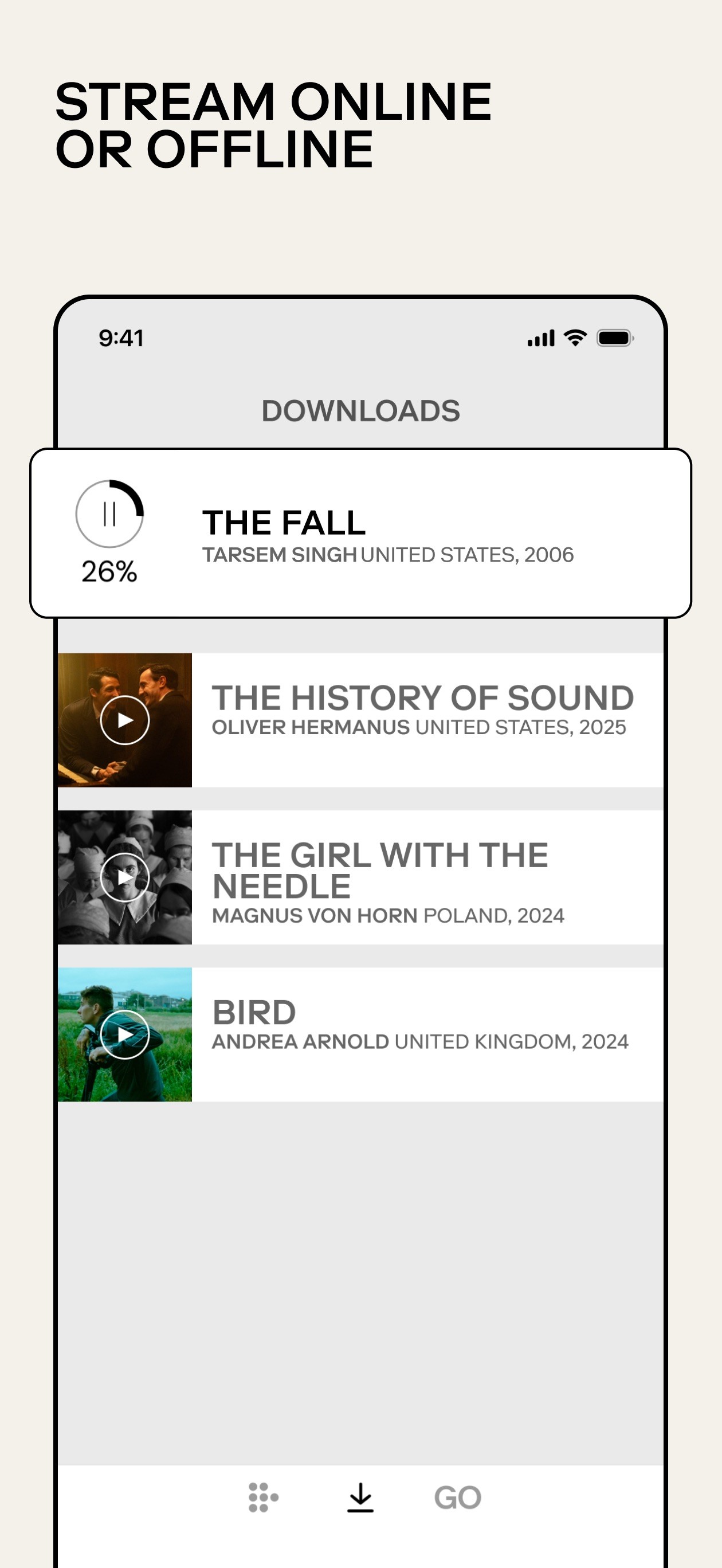 MUBI: Stream Great Cinema iPhone screenshot 5