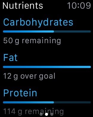 MyFitnessPal: Calorie Counter Apple Watch screenshot 2