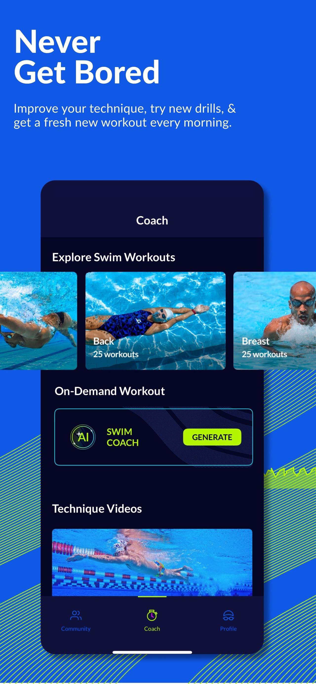MySwimPro: #1 Swim Workout App iPhone screenshot 6