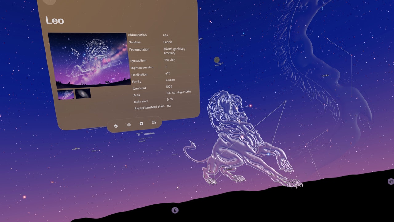 Night Sky Apple Vision screenshot 4