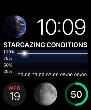 Night Sky Apple Watch screenshot 3