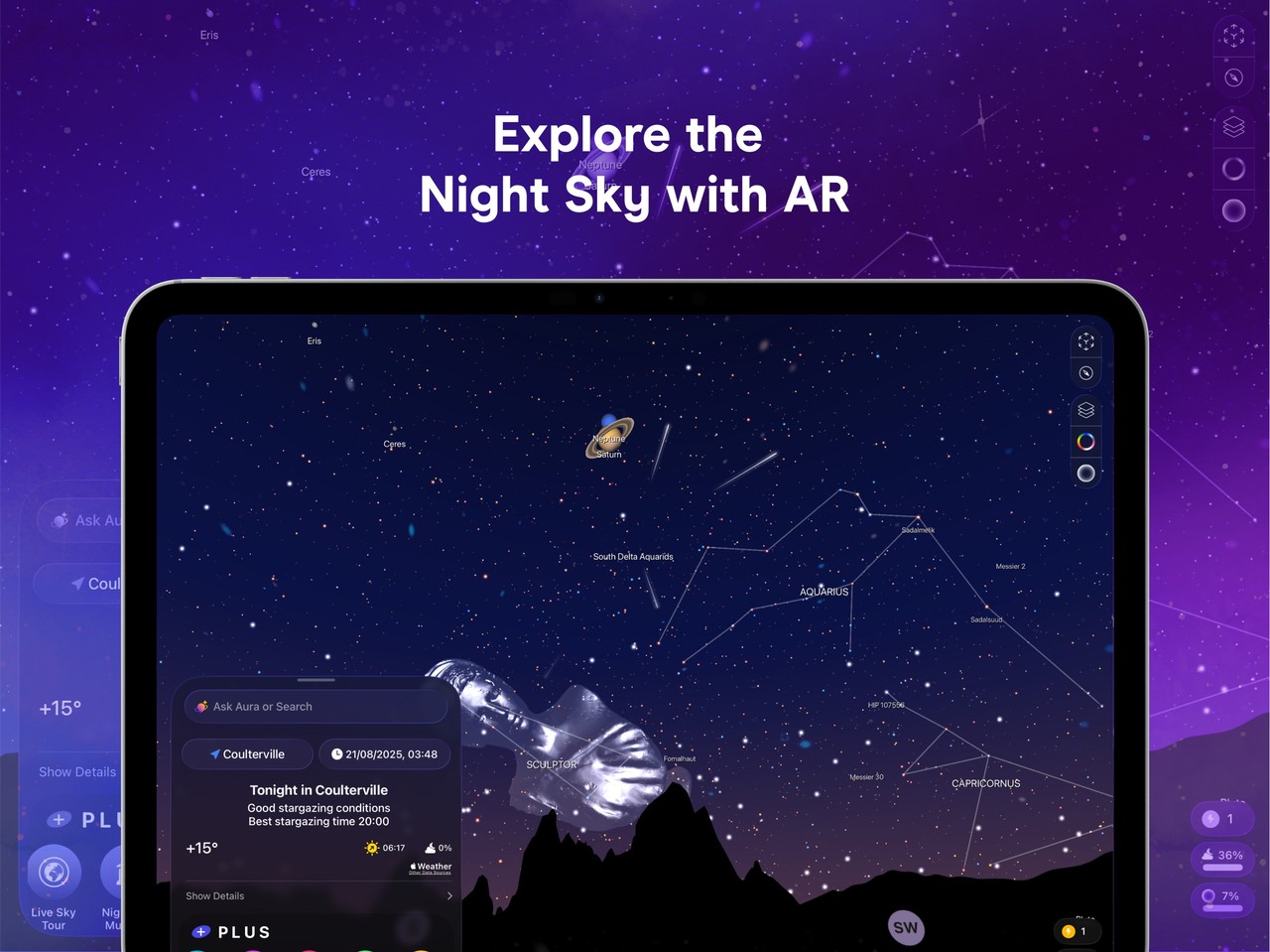 Night Sky iPad screenshot 2