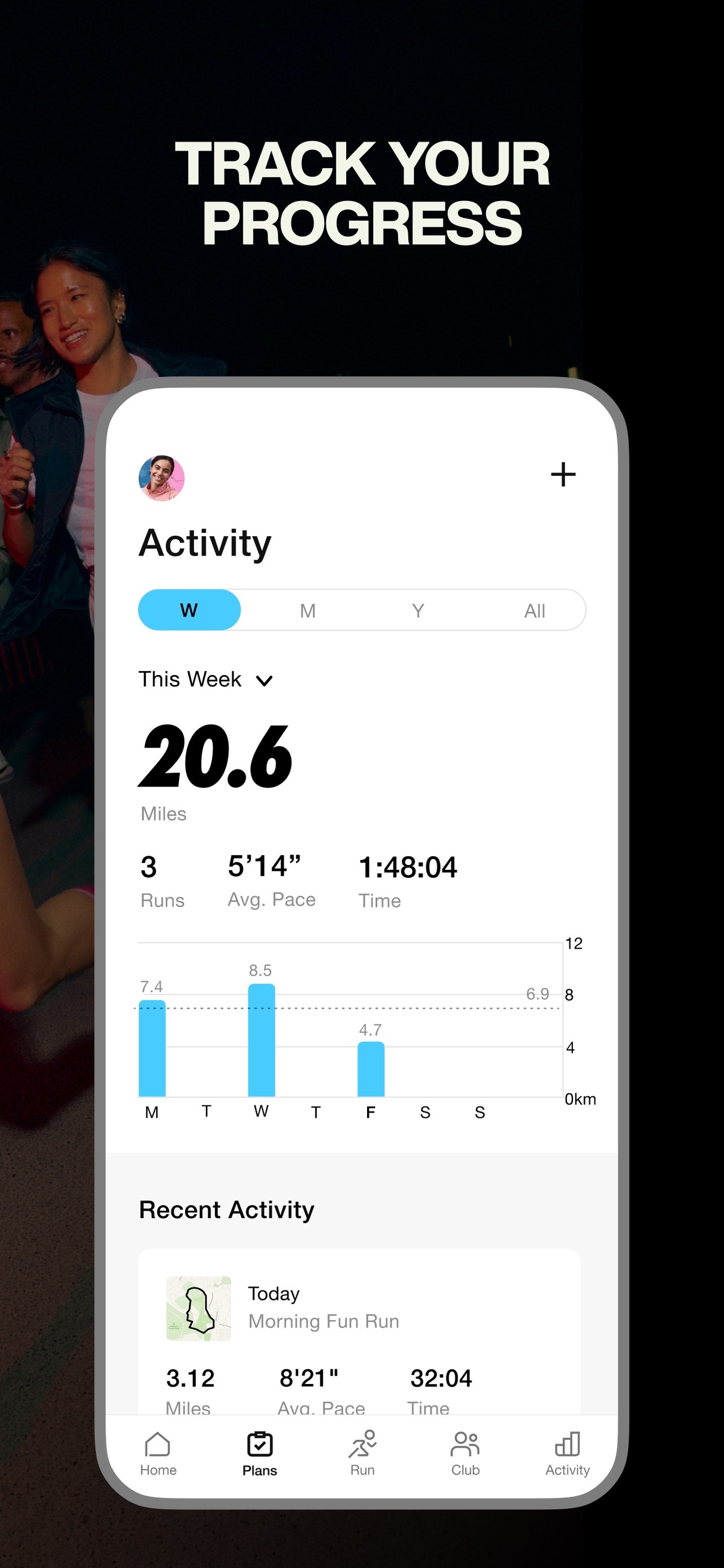 Nike Run Club: Running Coach iPhone screenshot 2
