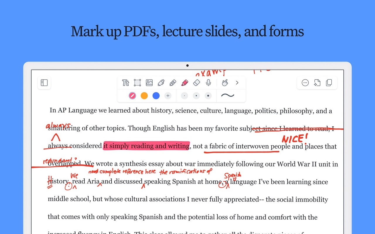 Notability: AI Notes & PDF app Mac screenshot 3