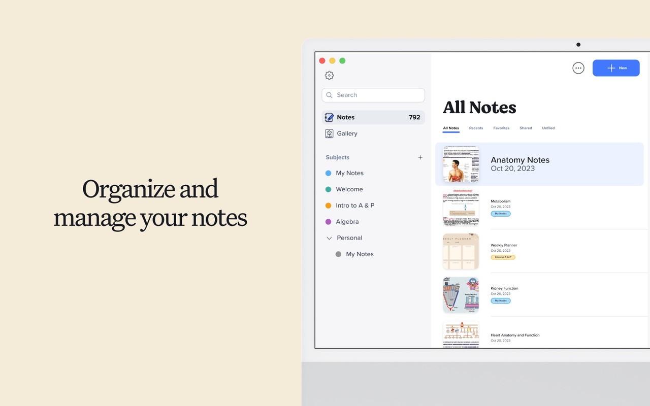 Notability: AI Notes & PDF app Mac screenshot 4