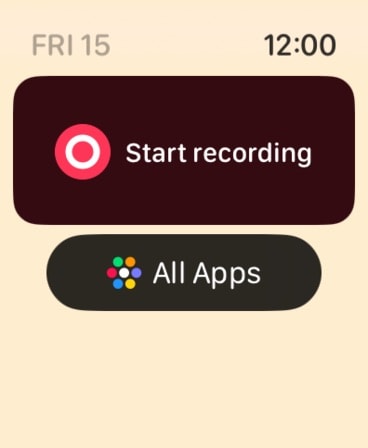 Noted: Record & AI Transcribe Apple Watch screenshot 1