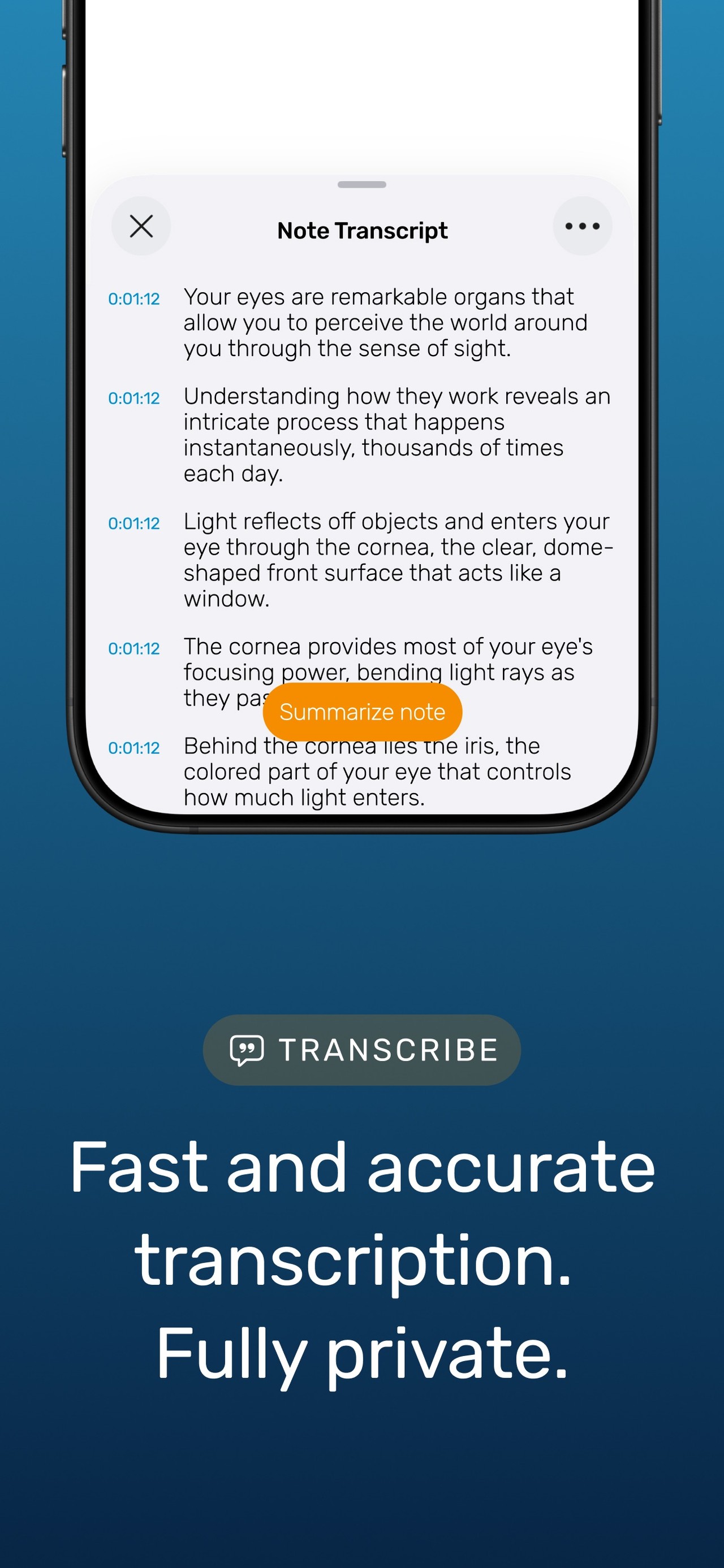 Noted: Record & AI Transcribe iPhone screenshot 3