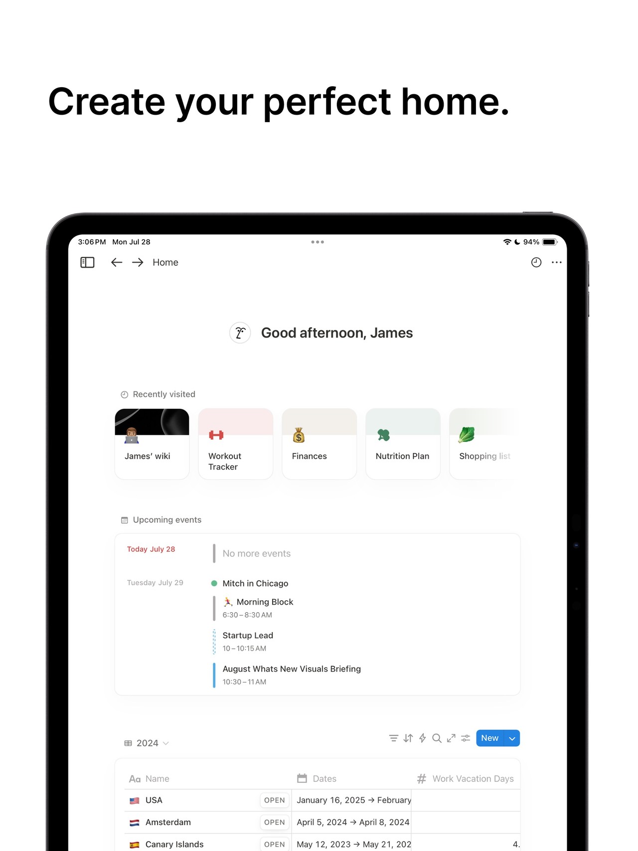Notion: Notes, Tasks, AI iPad screenshot 2