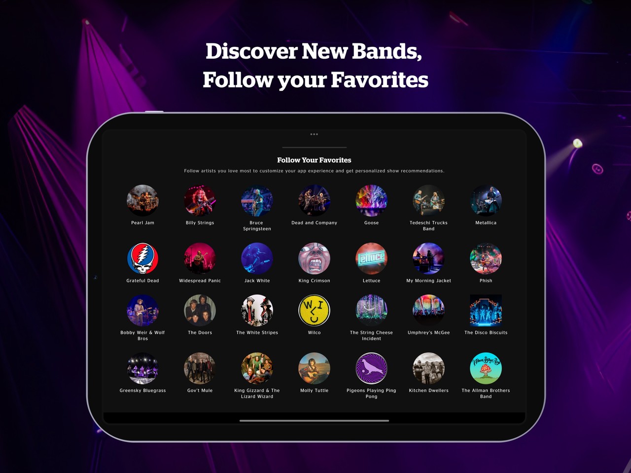 nugs: Live Music Lives Here iPad screenshot 3