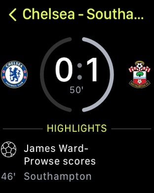 OneFootball: All Soccer Scores Apple Watch screenshot 2