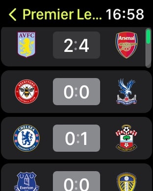 OneFootball: All Soccer Scores Apple Watch screenshot 4