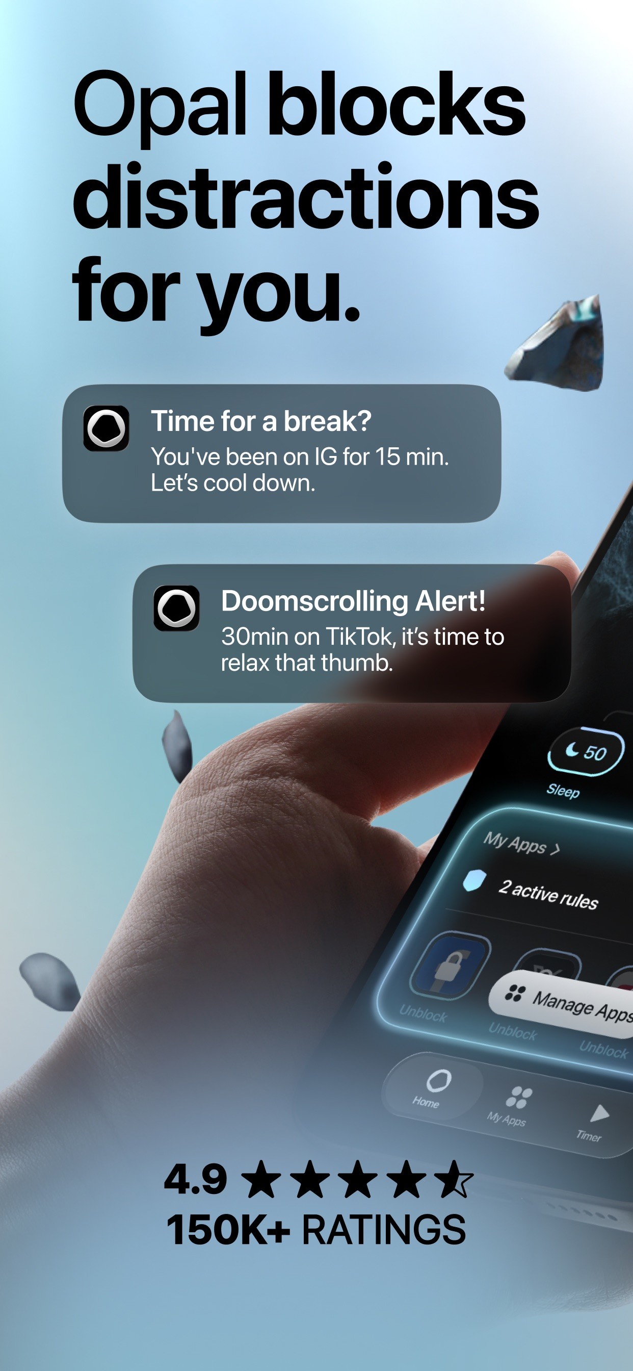 Opal: Screen Time Control iPhone screenshot 1