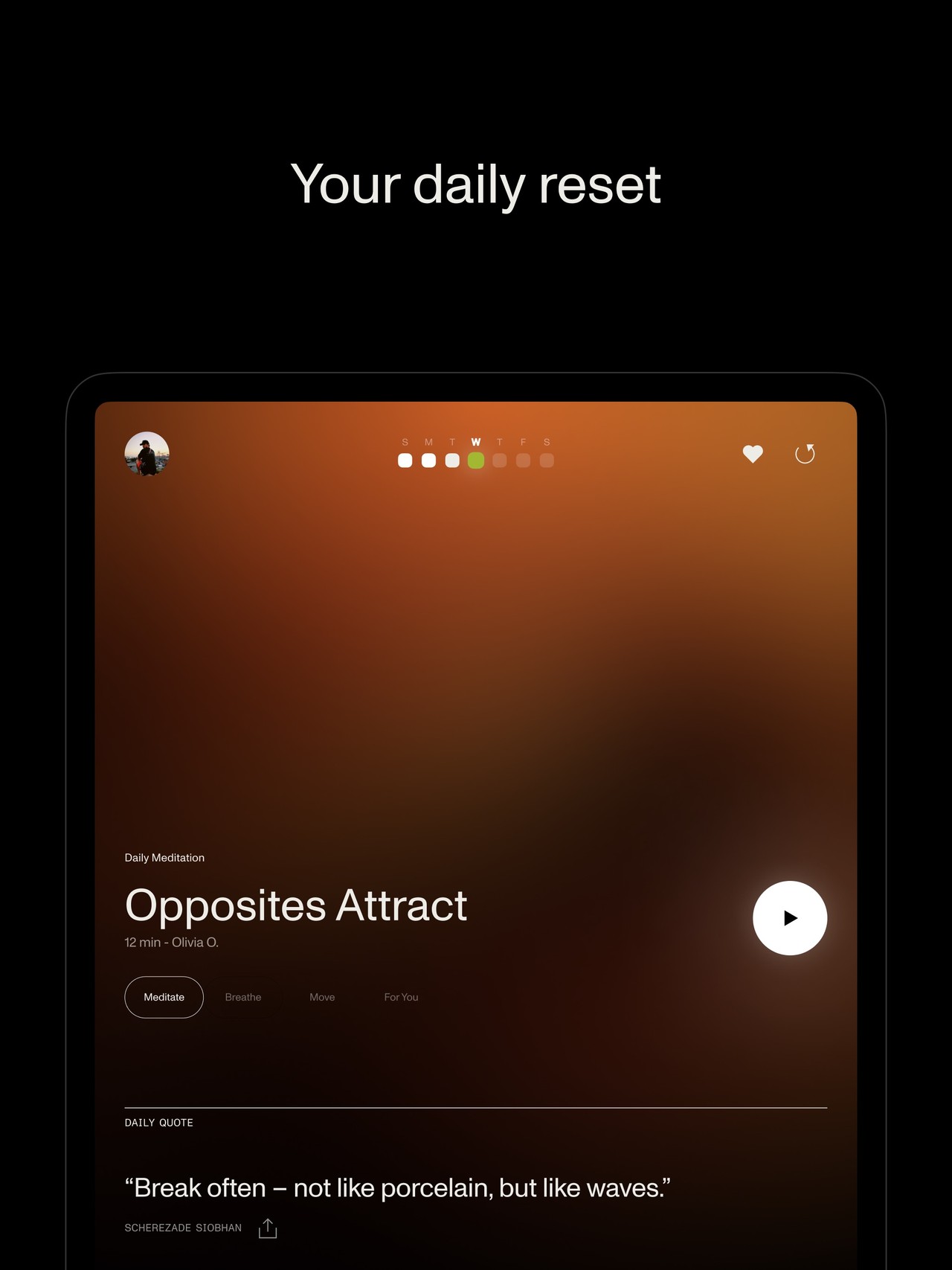 Open: Breathwork + Meditation iPad screenshot 2