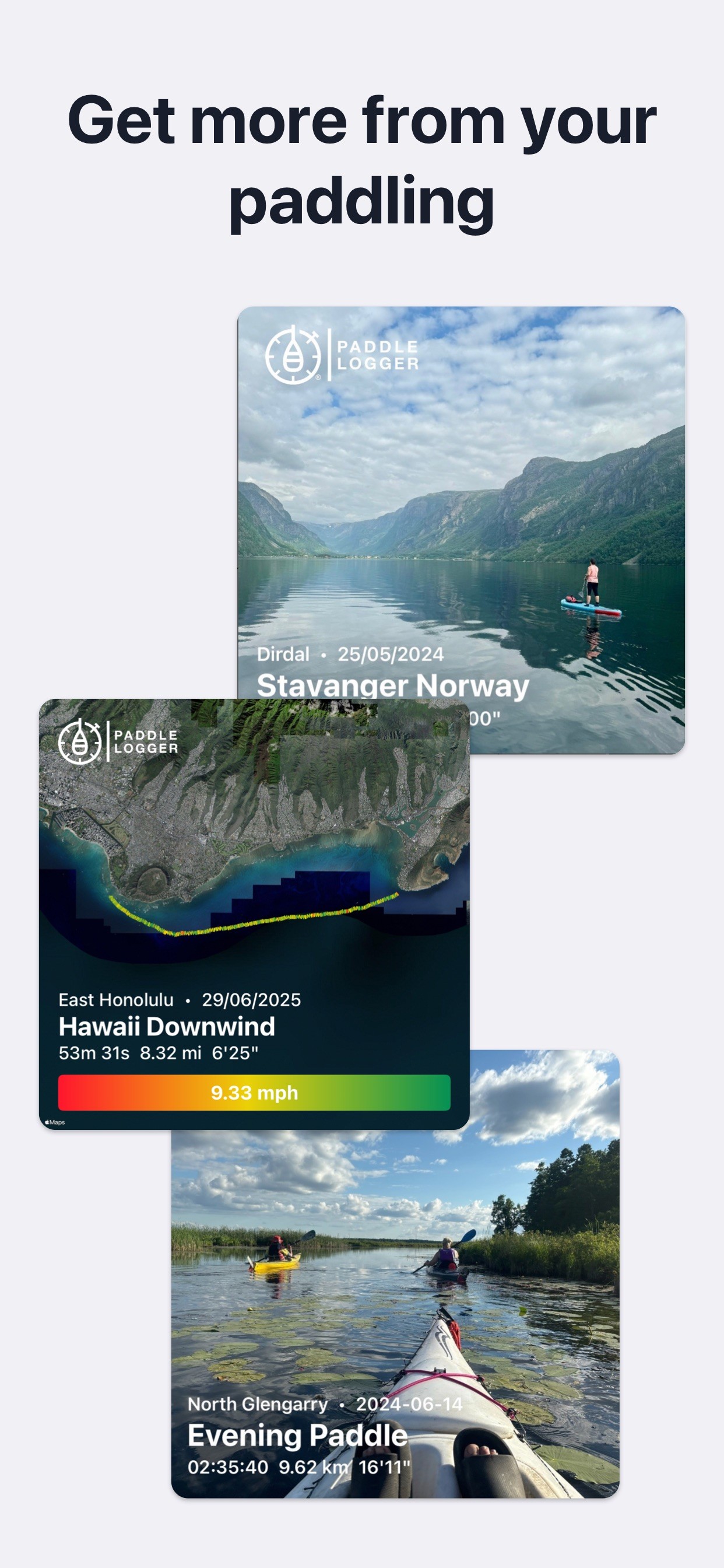 Paddle Logger: SUP & Kayaking iPhone screenshot 2