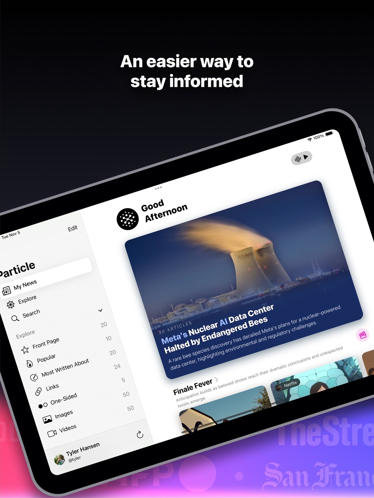 Particle: Personalized News iPad screenshot 2