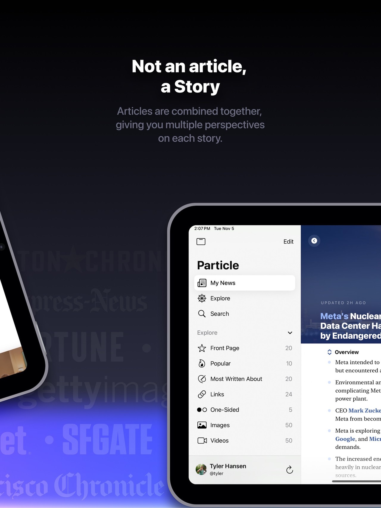 Particle: Personalized News iPad screenshot 3