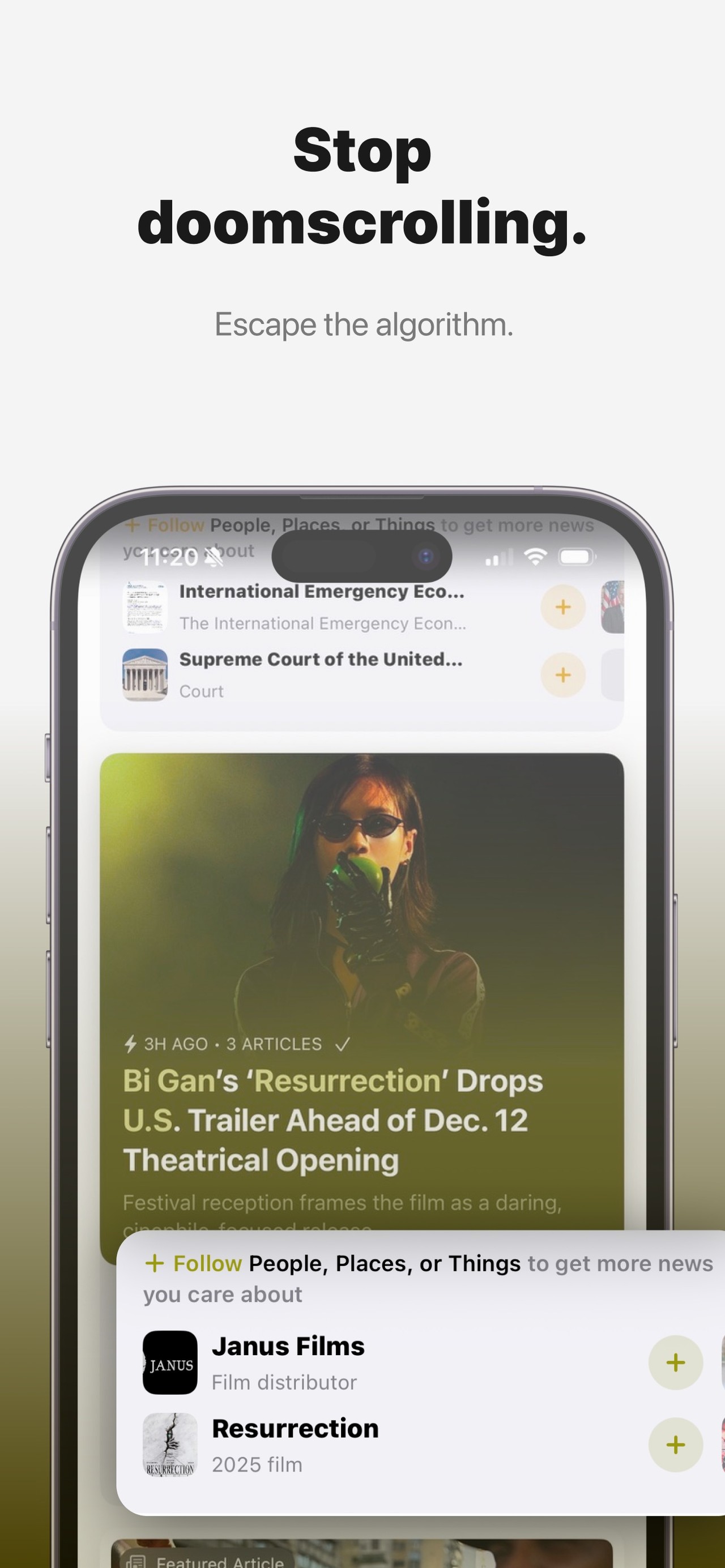 Particle: Personalized News iPhone screenshot 2
