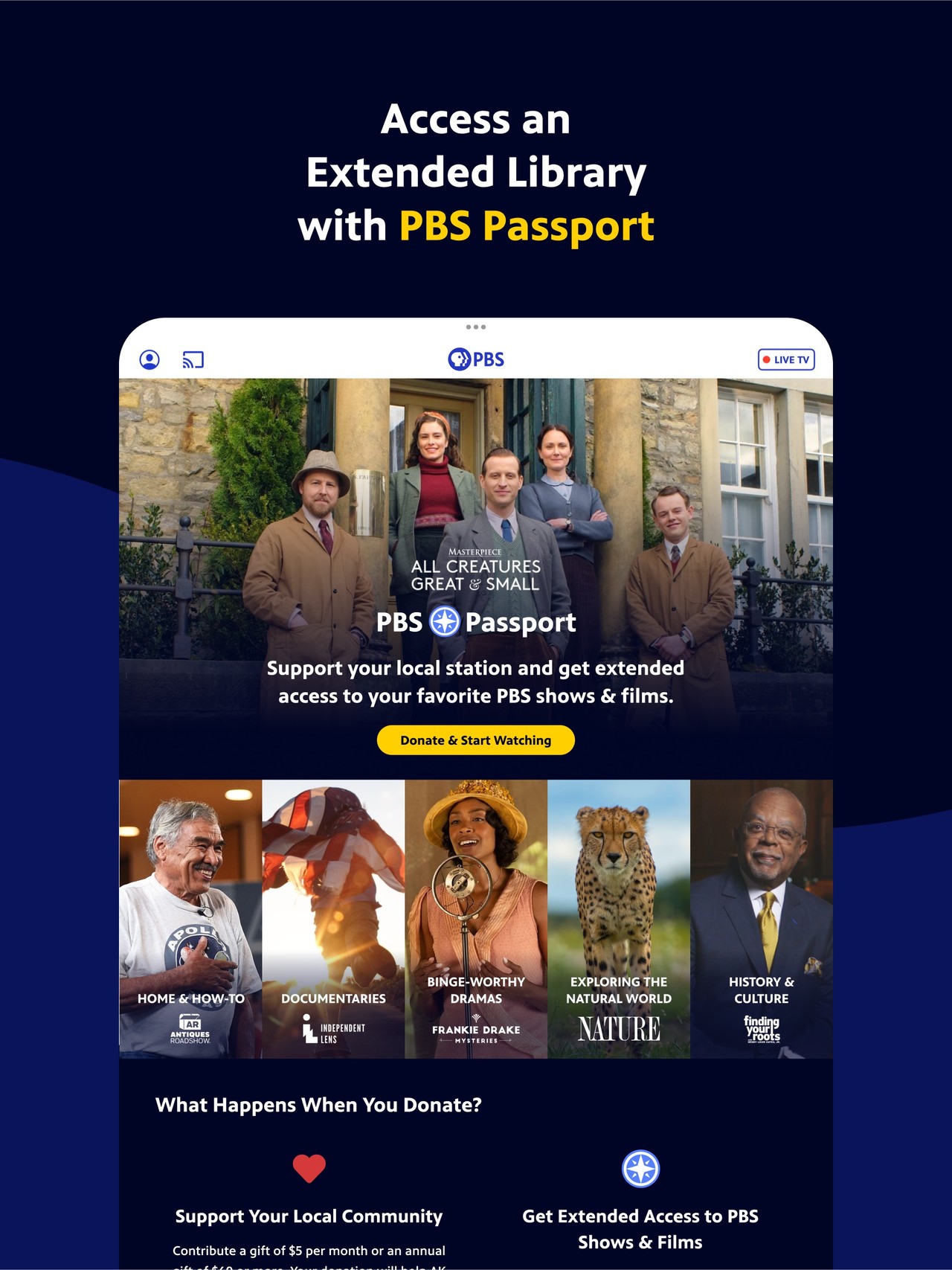 PBS: Watch TV & Documentaries iPad screenshot 3