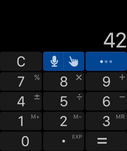 PCalc Apple Watch screenshot 2