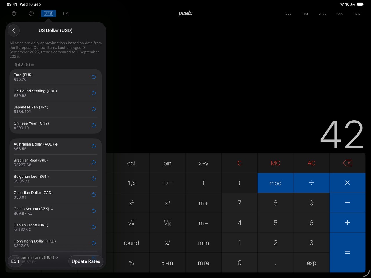 PCalc iPad screenshot 4