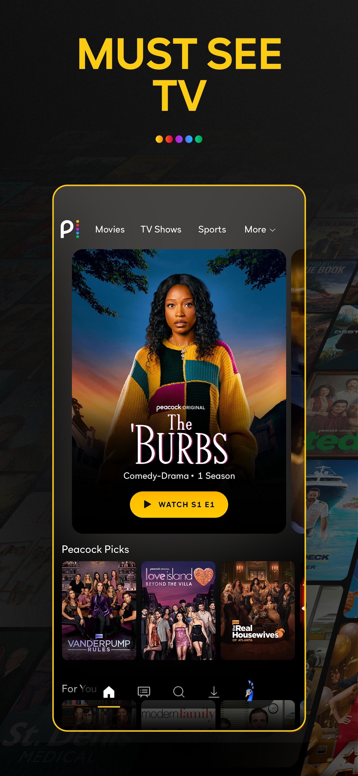 Peacock TV: Stream TV & Movies iPhone screenshot 1
