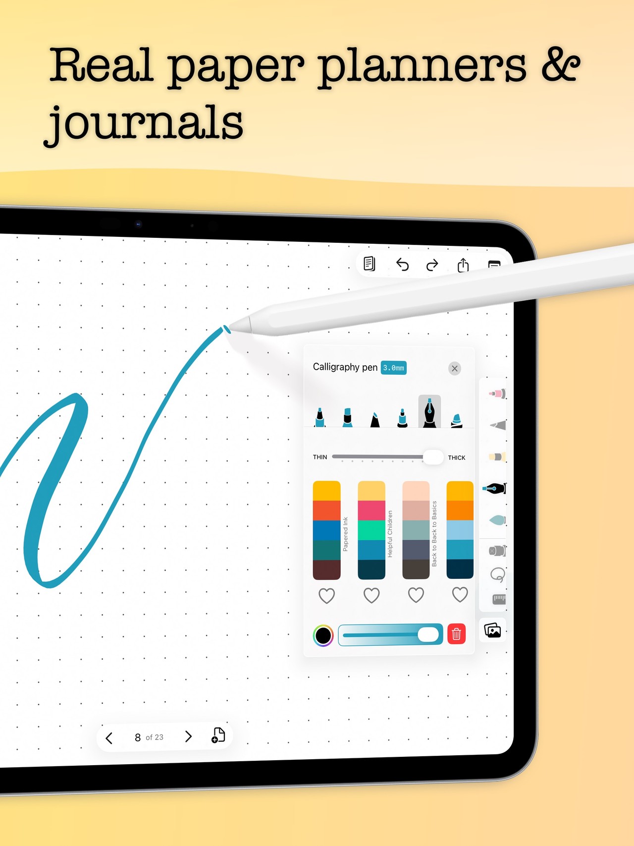 Penbook: Paper Planner & Notes iPad screenshot 1