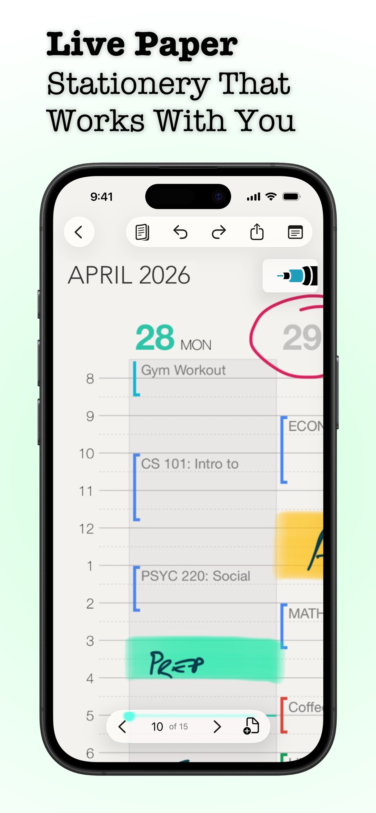 Penbook: Paper Planner & Notes iPhone screenshot 3