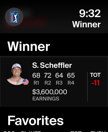PGA TOUR Apple Watch screenshot 4