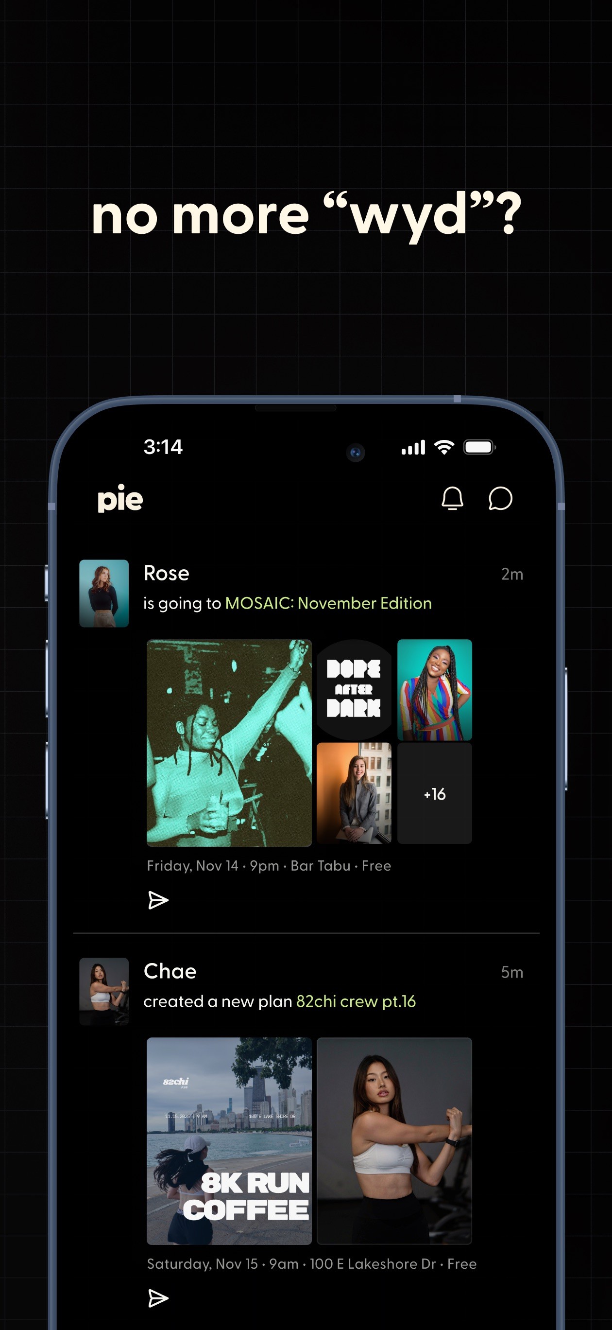 Pie: Free Events, Cool People iPhone screenshot 2