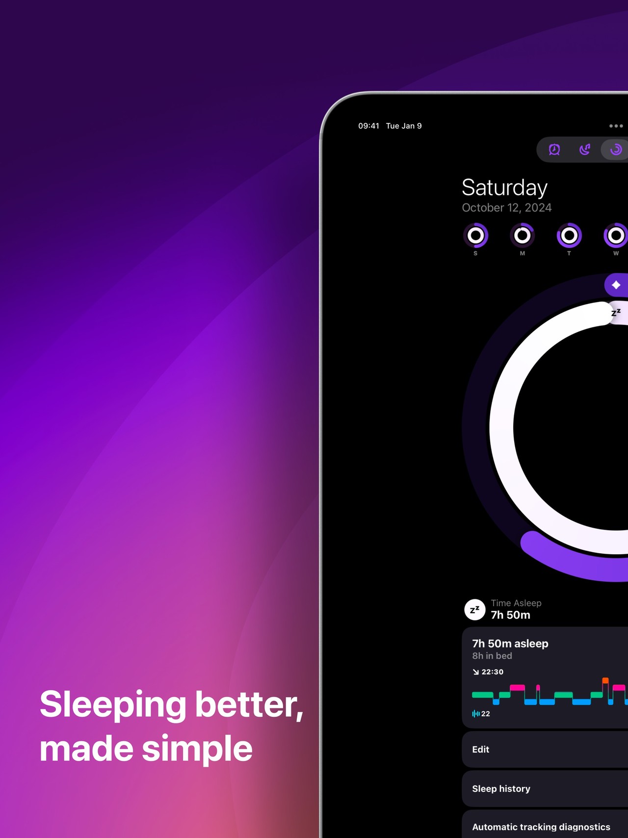 Pillow: Sleep Tracker iPad screenshot 1