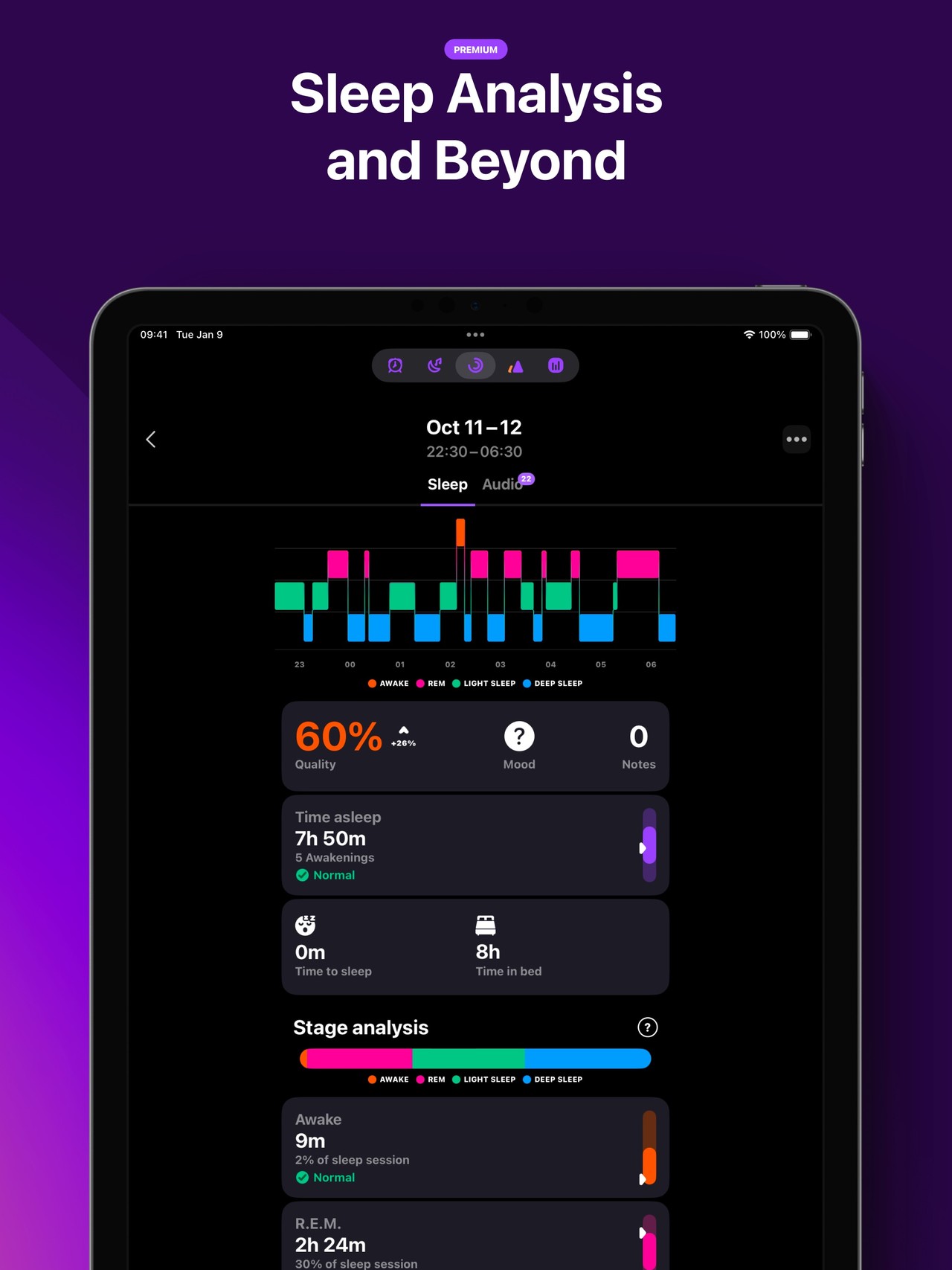 Pillow: Sleep Tracker iPad screenshot 3