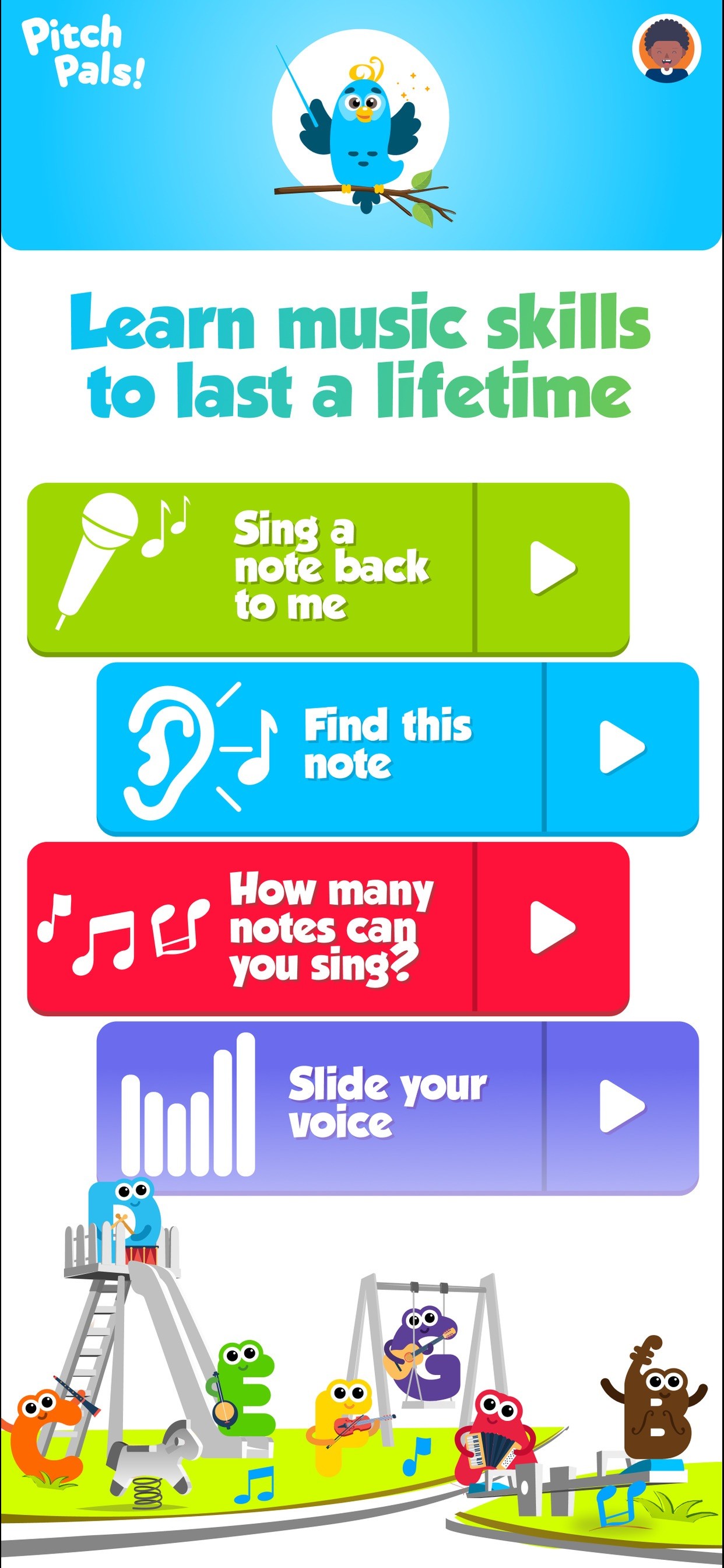 Pitch Pals: Kids Music Games iPhone screenshot 2