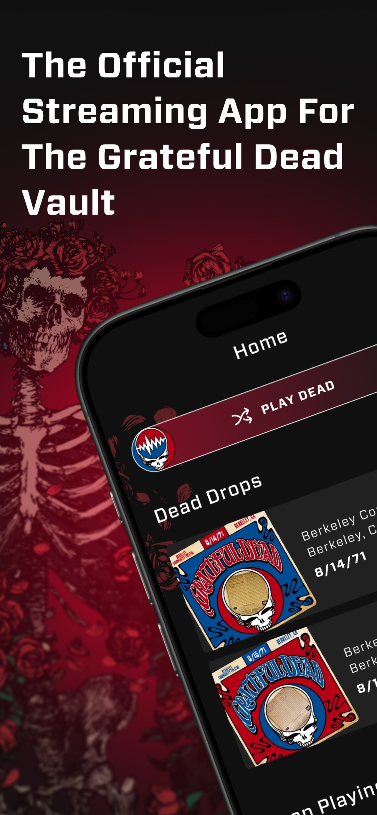 Play Dead: Grateful Dead App iPhone screenshot 1