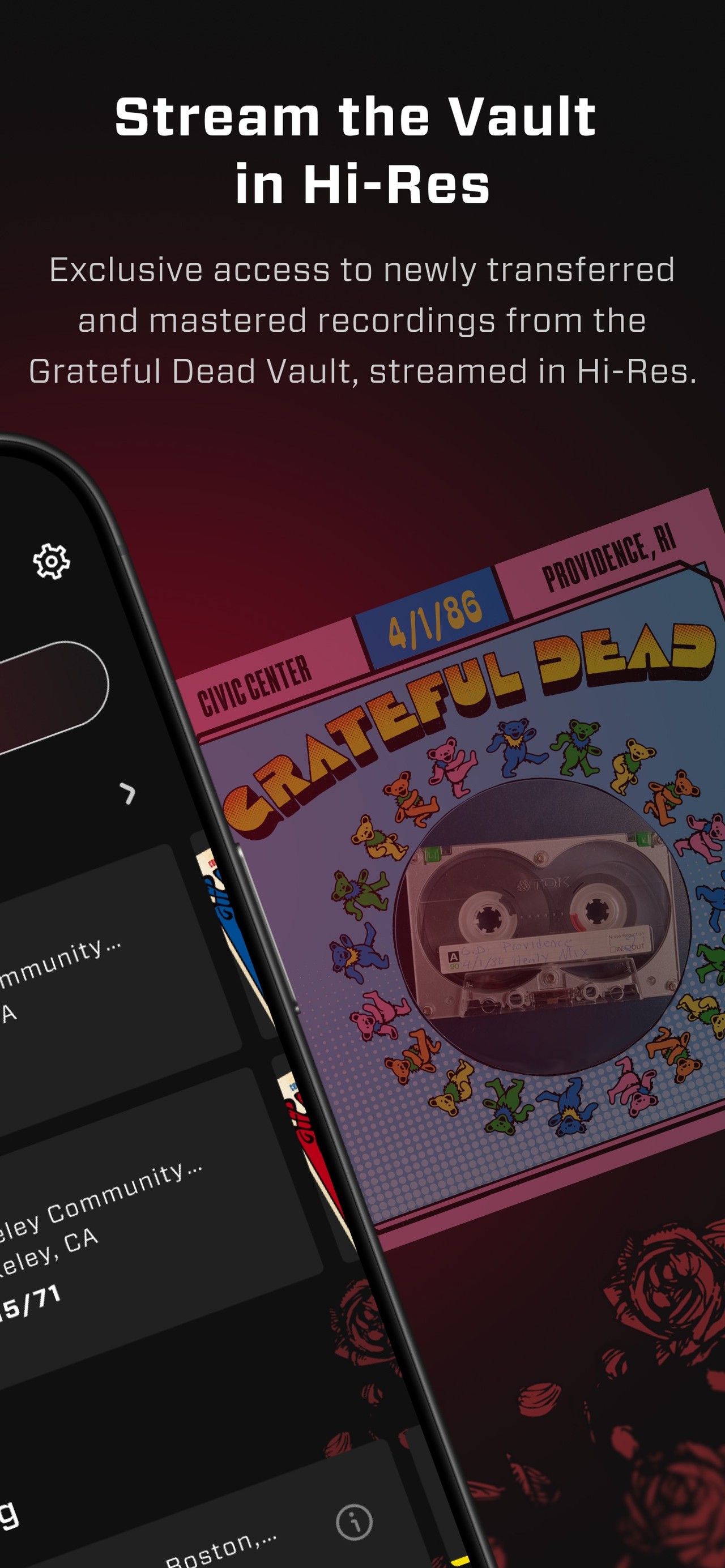 Play Dead: Grateful Dead App iPhone screenshot 2
