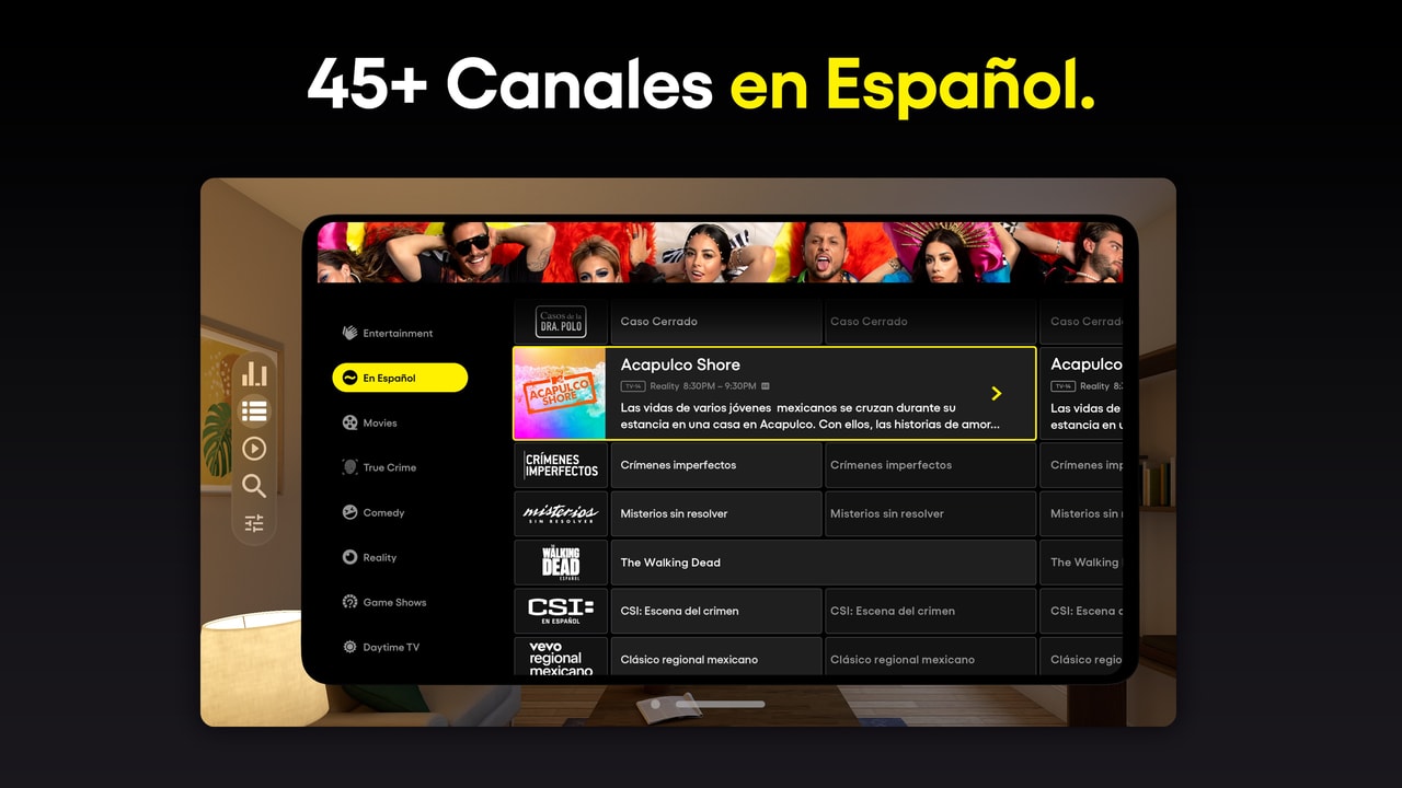PlutoTV: Stream Free Movies/TV Apple Vision screenshot 4