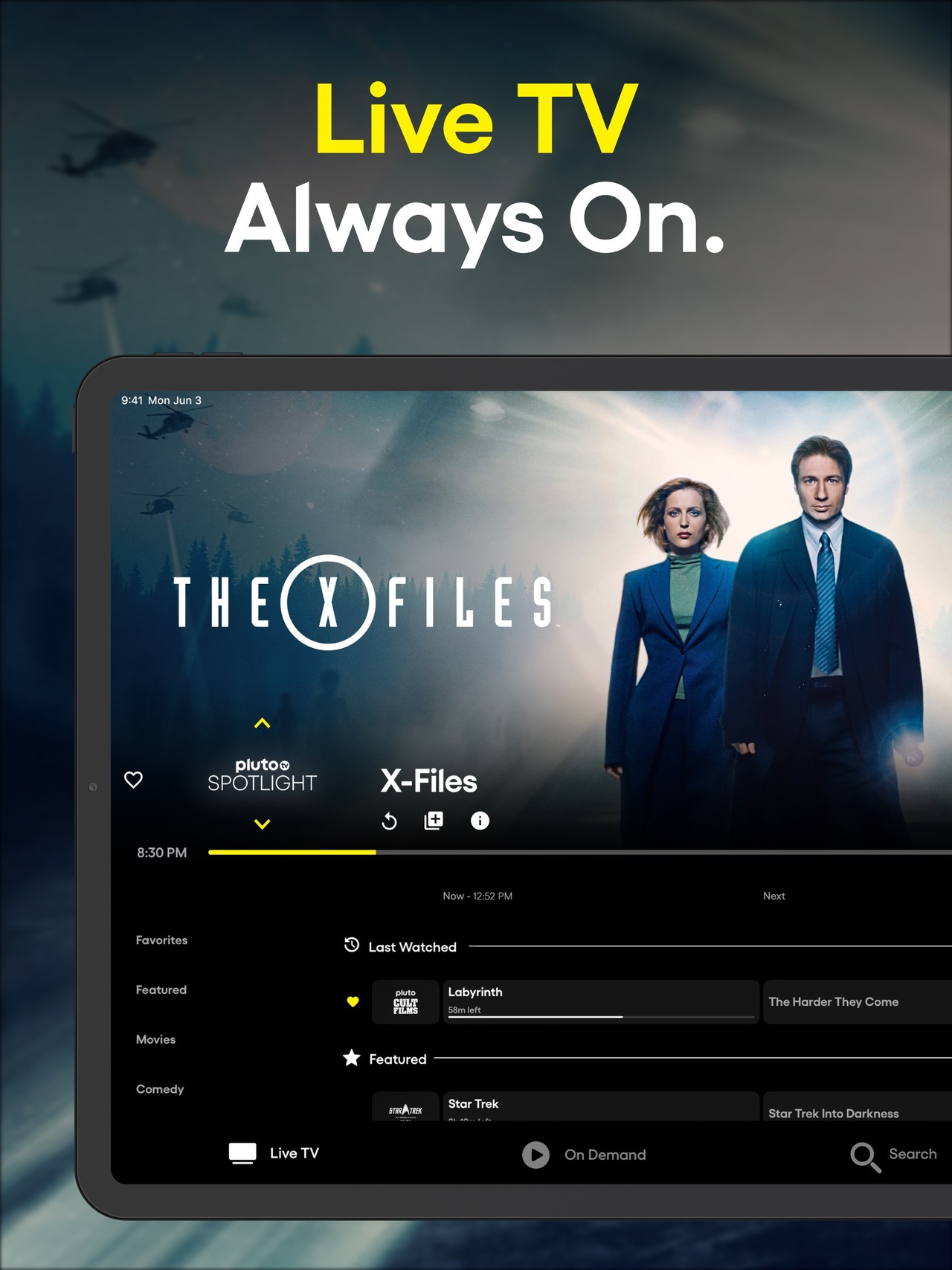 PlutoTV: Stream Free Movies/TV iPad screenshot 3
