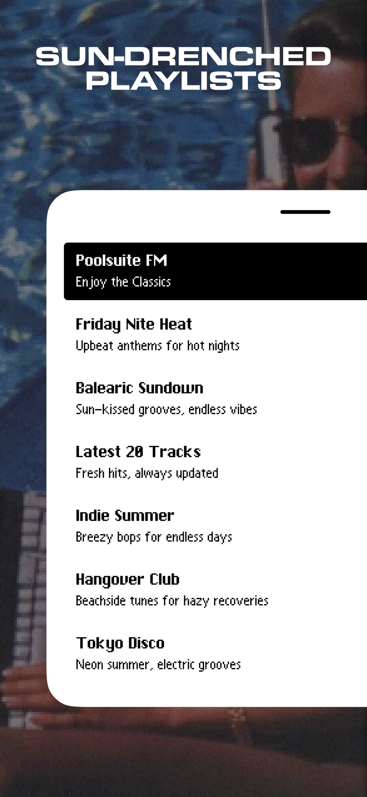 Poolsuite FM iPhone screenshot 3