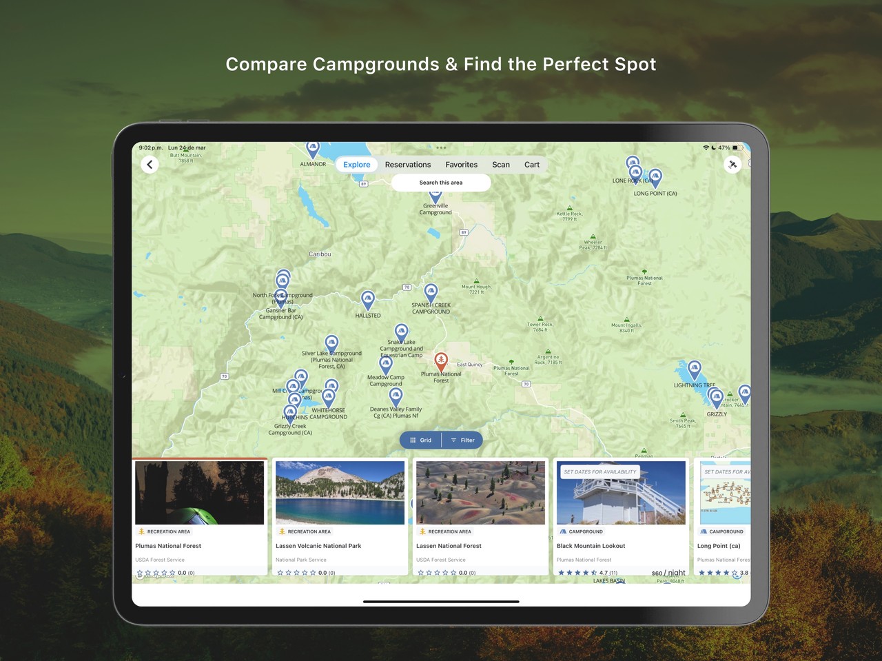 Recreation.gov iPad screenshot 2