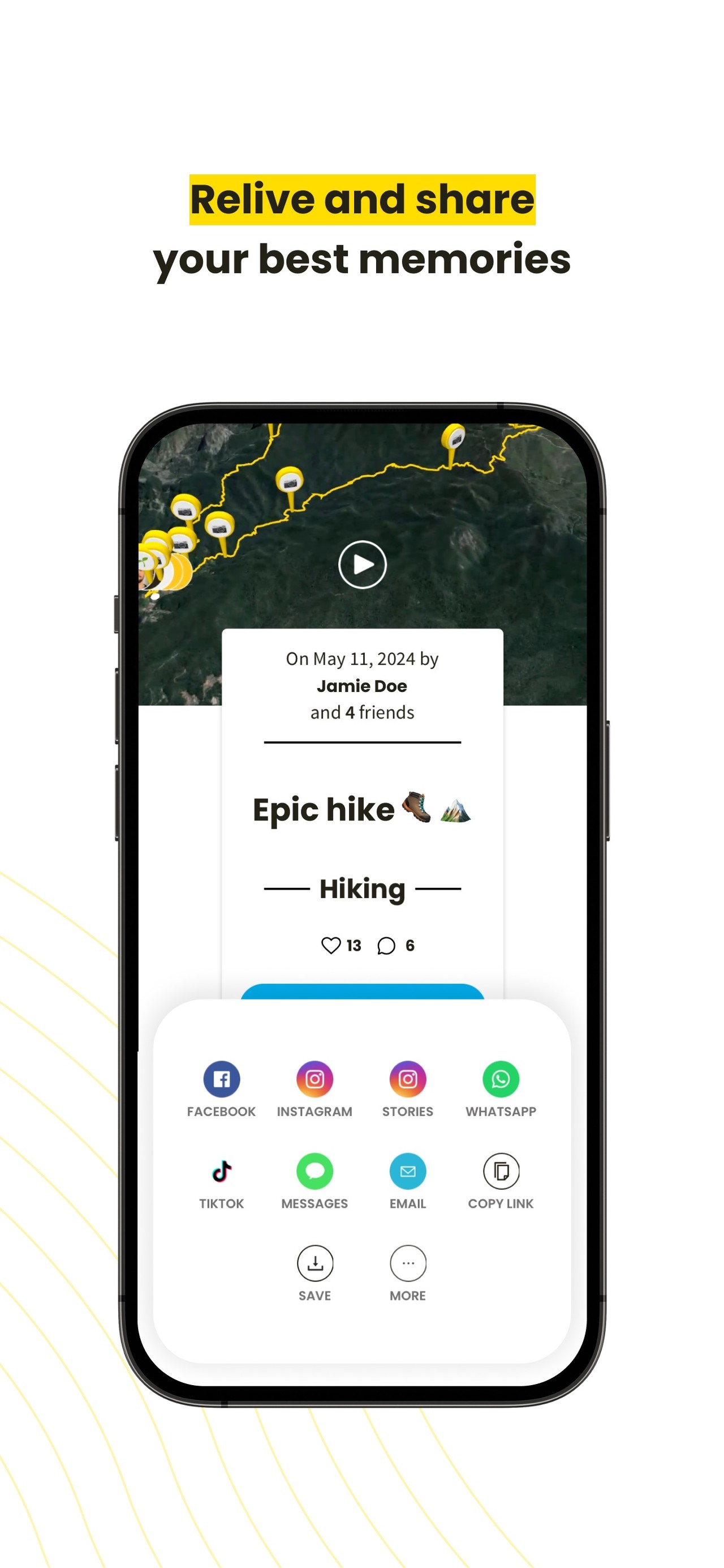 Relive: Hike & Ride Memories iPhone screenshot 6