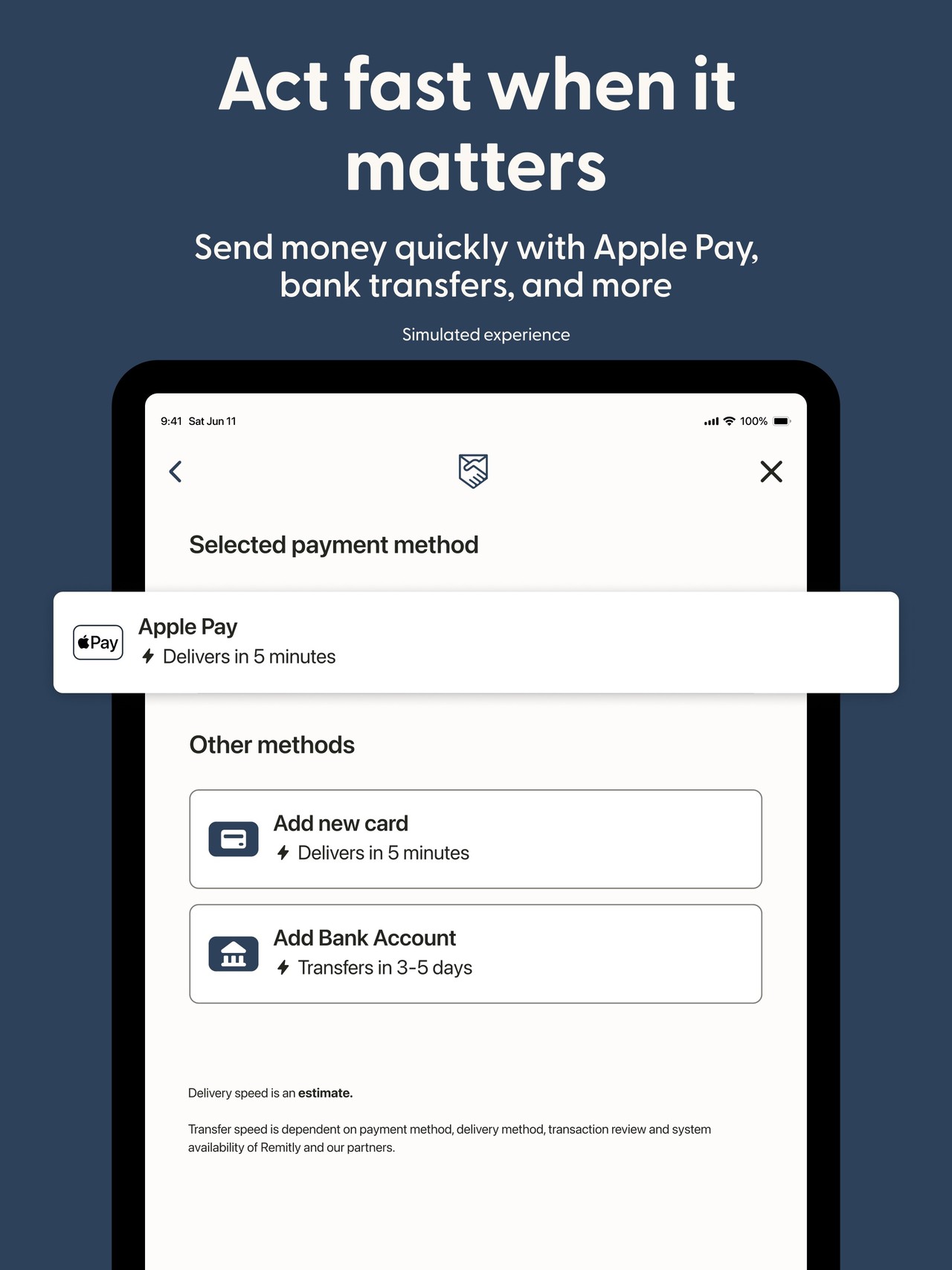 Remitly: Send money abroad iPad screenshot 4