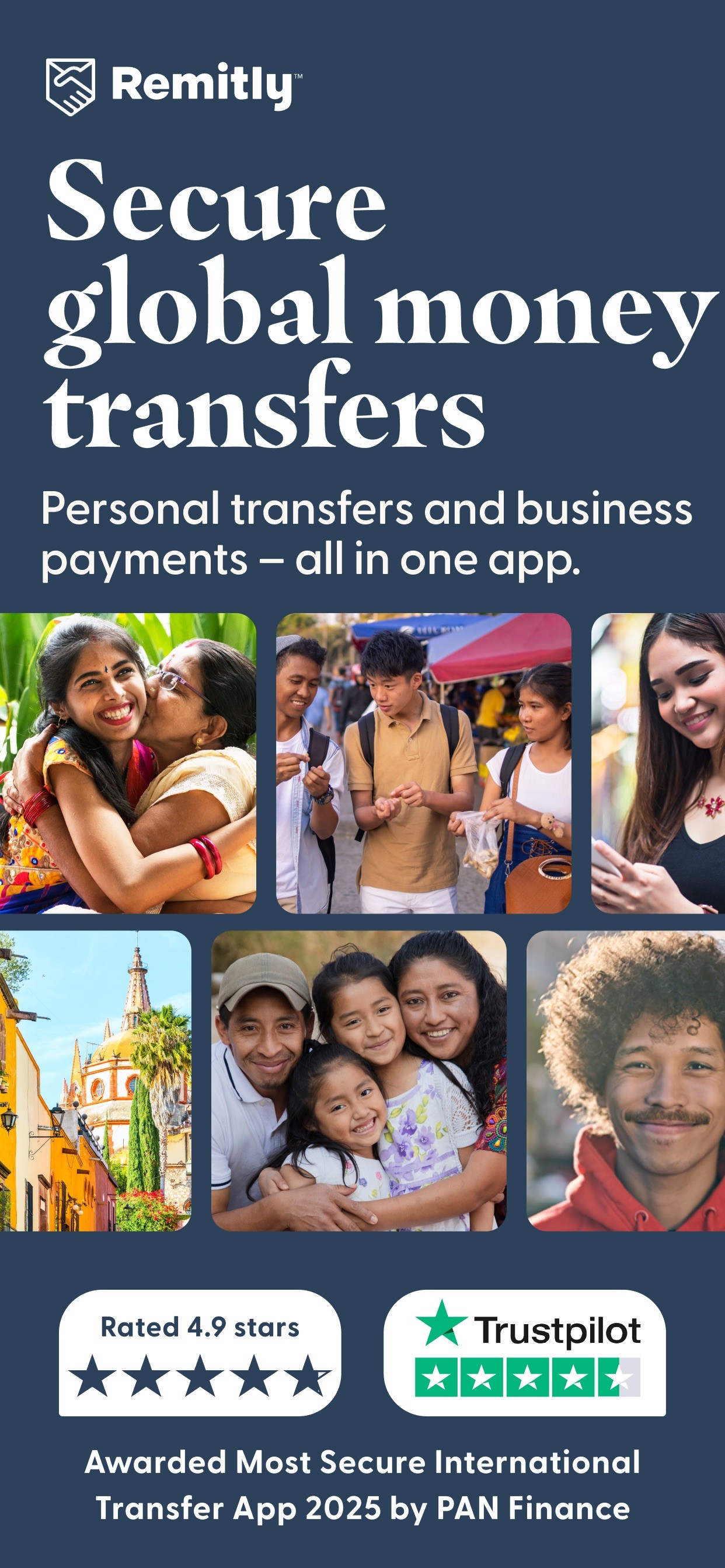 Remitly: Send money abroad iPhone screenshot 1