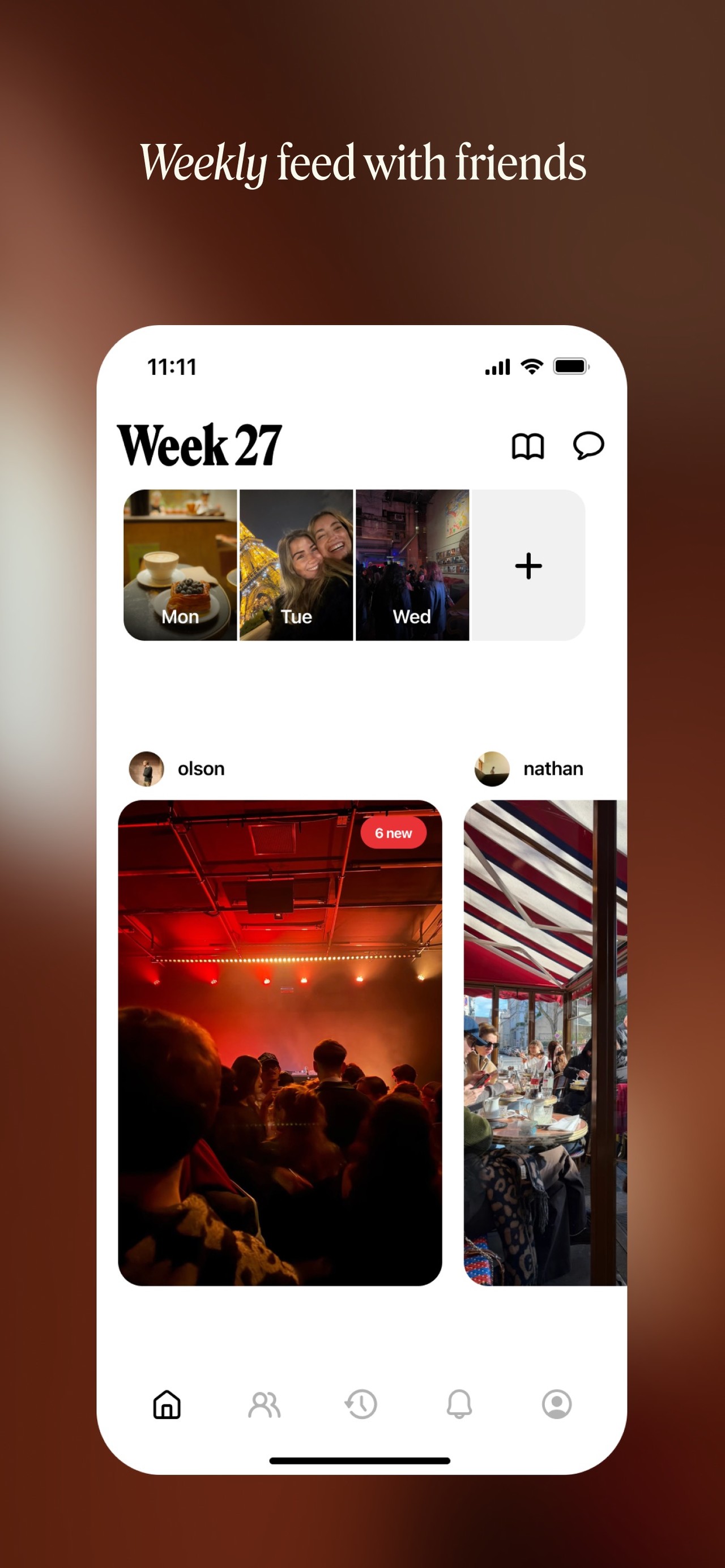 Retro — Photos with Friends iPhone screenshot 1