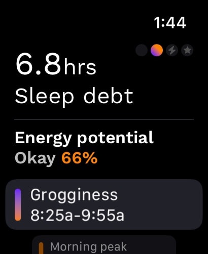 RISE: Sleep Tracker Apple Watch screenshot 2