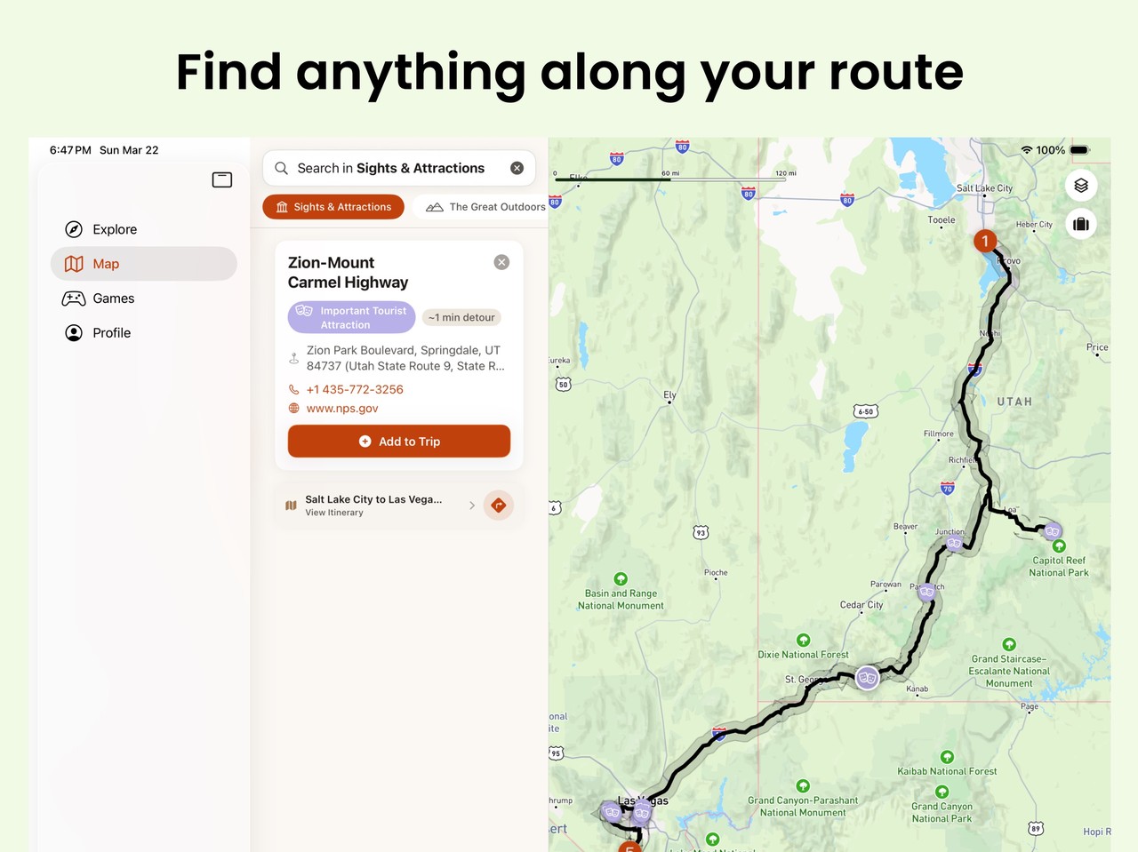 Road Trip! Planner & Games iPad screenshot 4