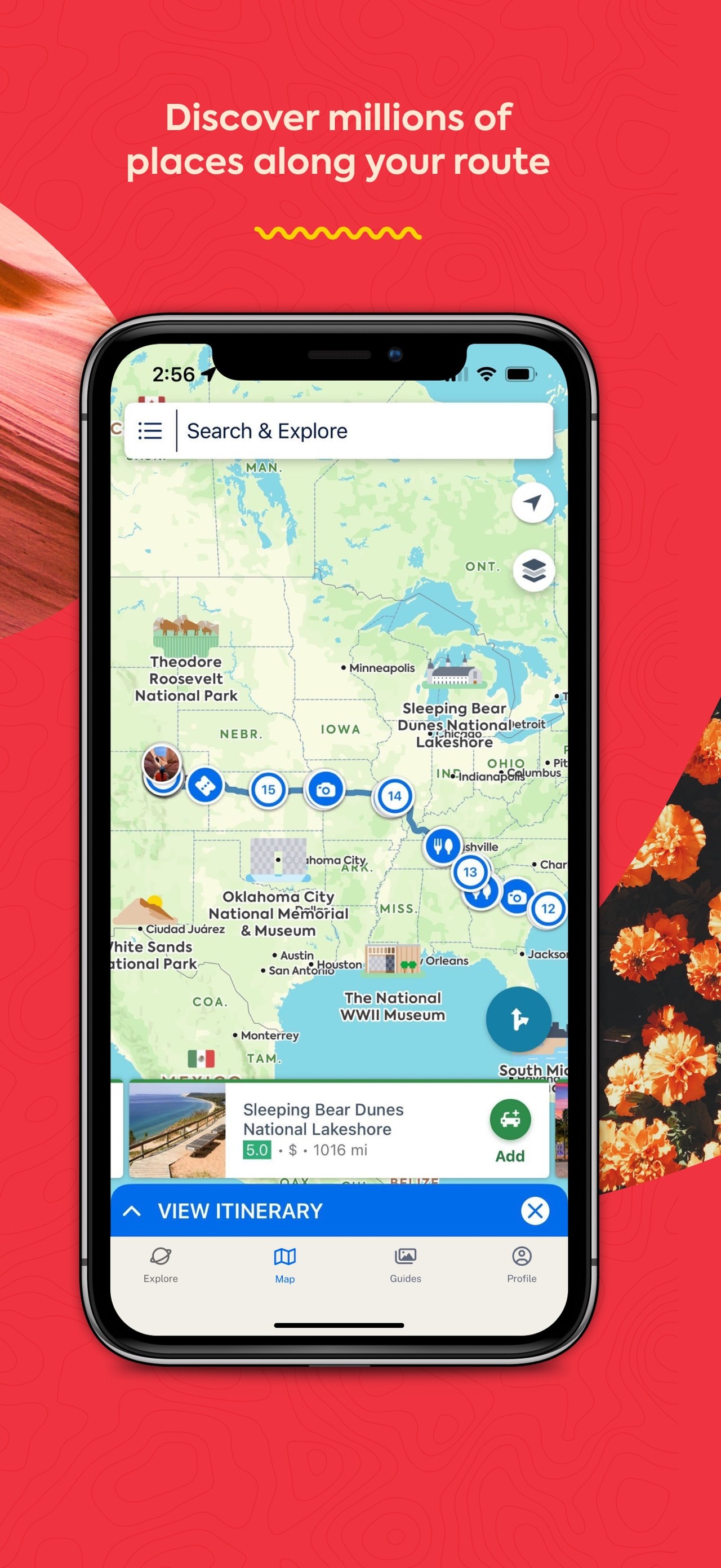 Roadtrippers - Trip Planner iPhone screenshot 3