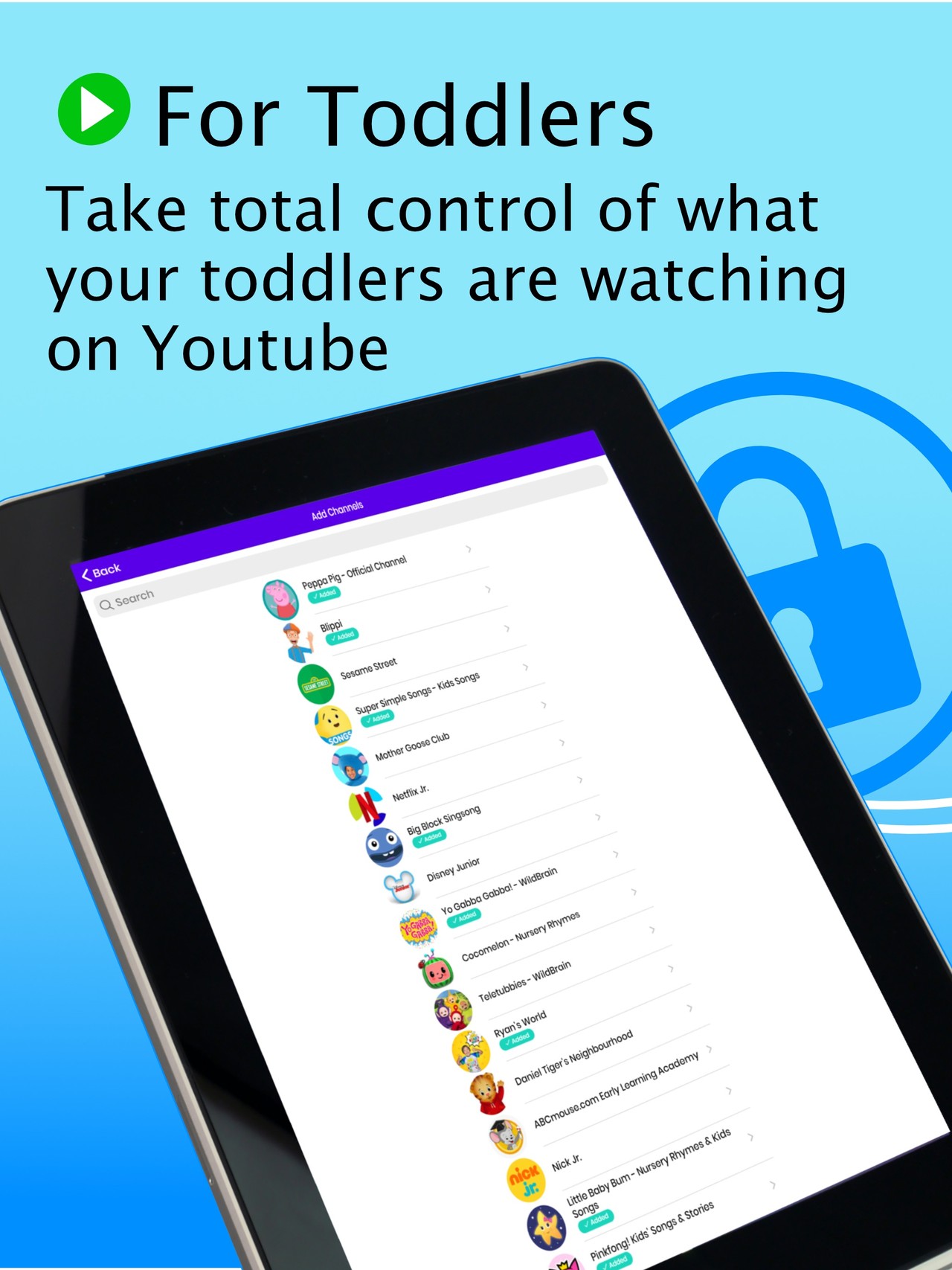 Safe Vision Kids for YouTube iPad screenshot 2