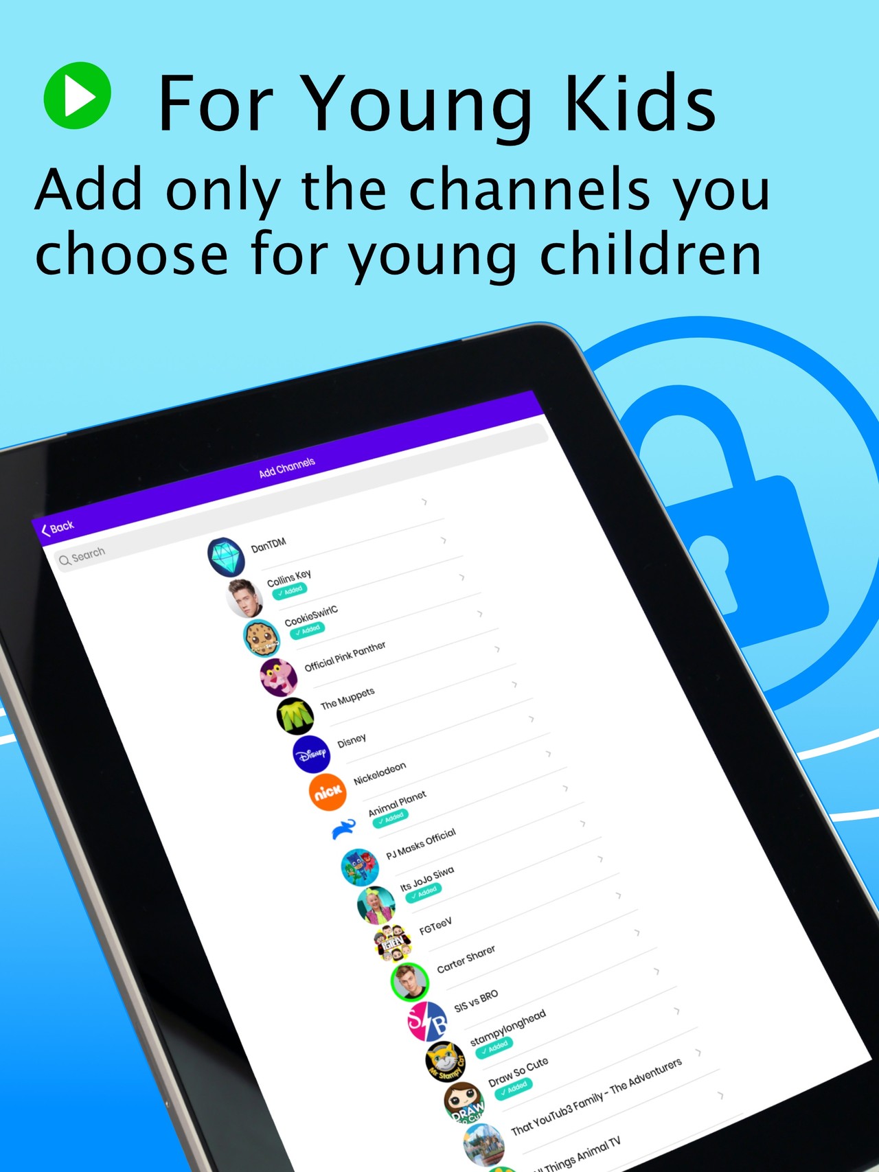Safe Vision Kids for YouTube iPad screenshot 3
